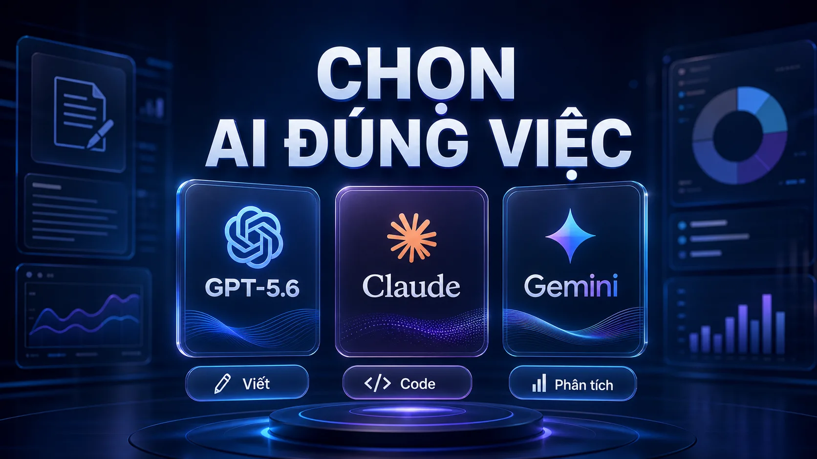 Khung chọn GPT-5.6 Claude Gemini theo đúng việc