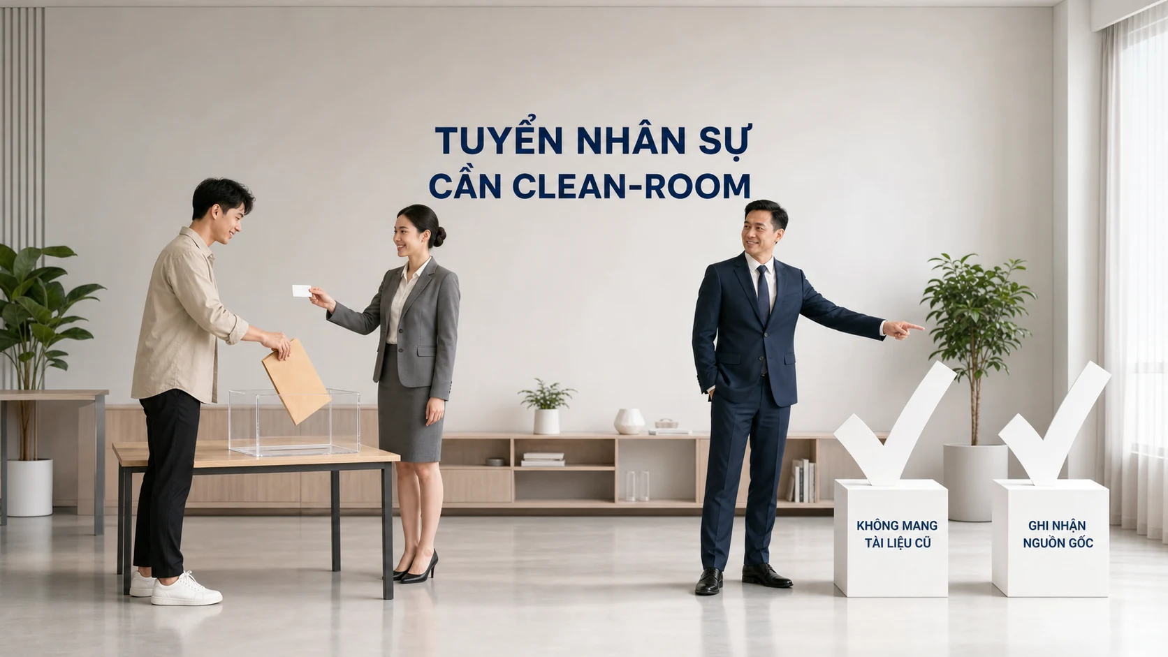 Tuyển nhân sự cần quy trình clean-room
