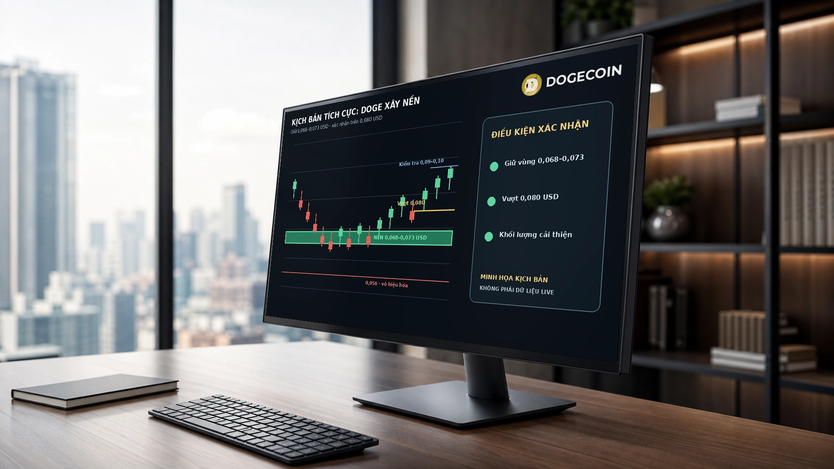 Kịch bản tích cực DOGE xây nền trên vùng 0,068 đến 0,073 USD
