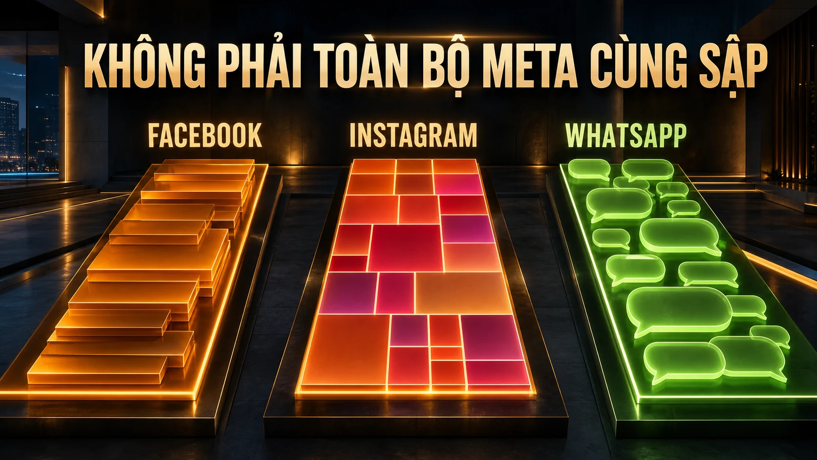 Facebook, Instagram và WhatsApp trong hệ sinh thái Meta