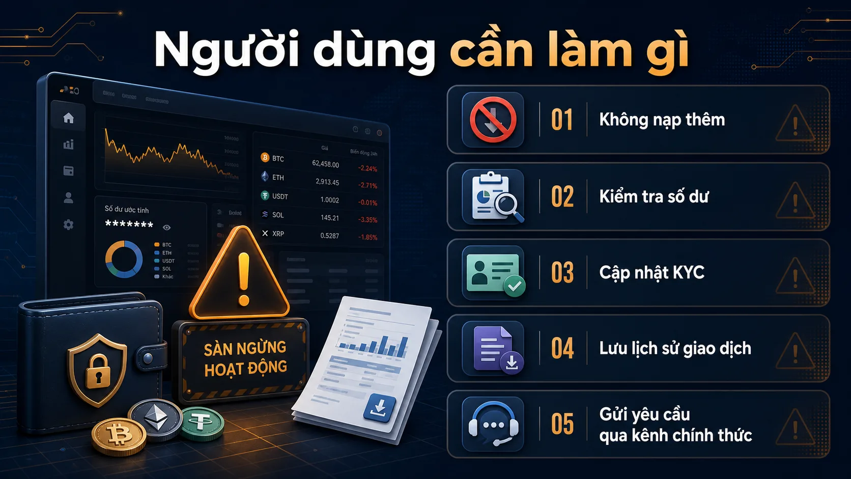 Người dùng cần làm gì khi AscendEX ngừng hoạt động