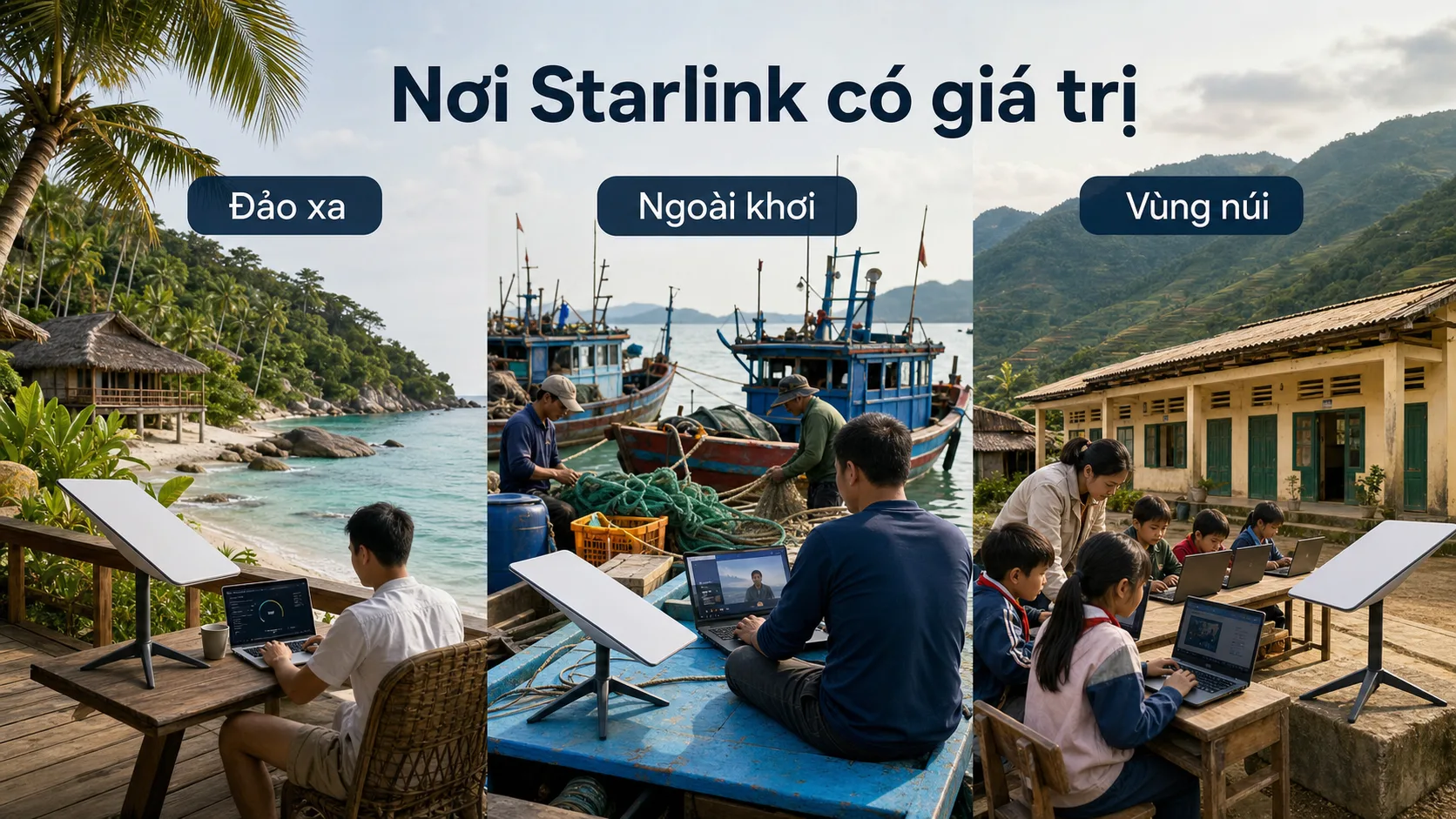 Những nơi Starlink có giá trị tại Việt Nam