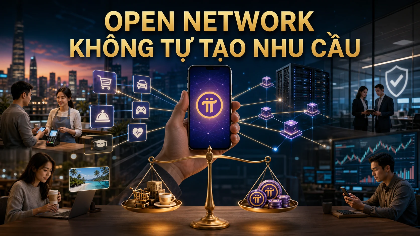 Open Network kết nối PI ra bên ngoài nhưng không tự tạo nhu cầu