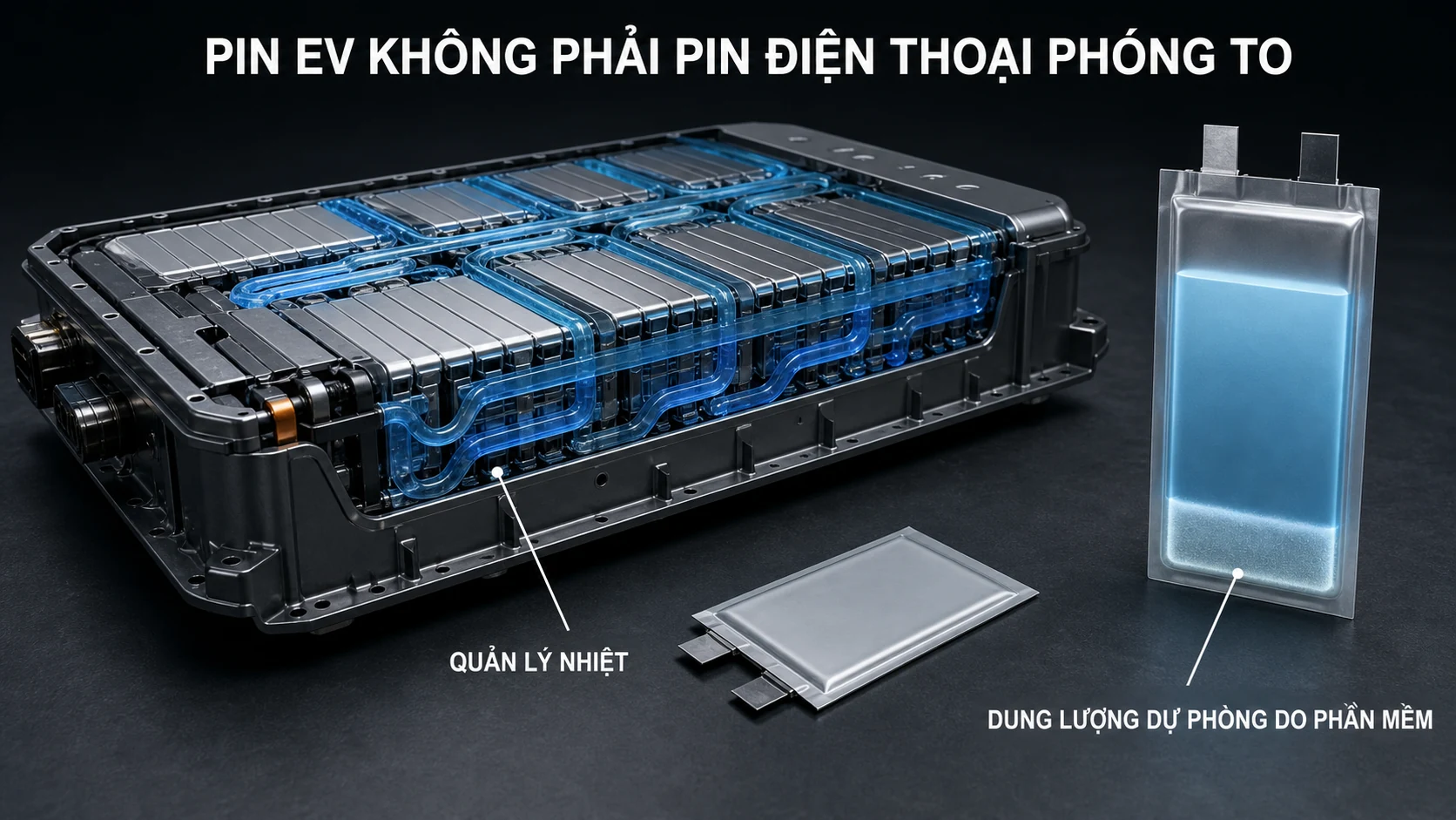 Pin EV khác pin điện thoại