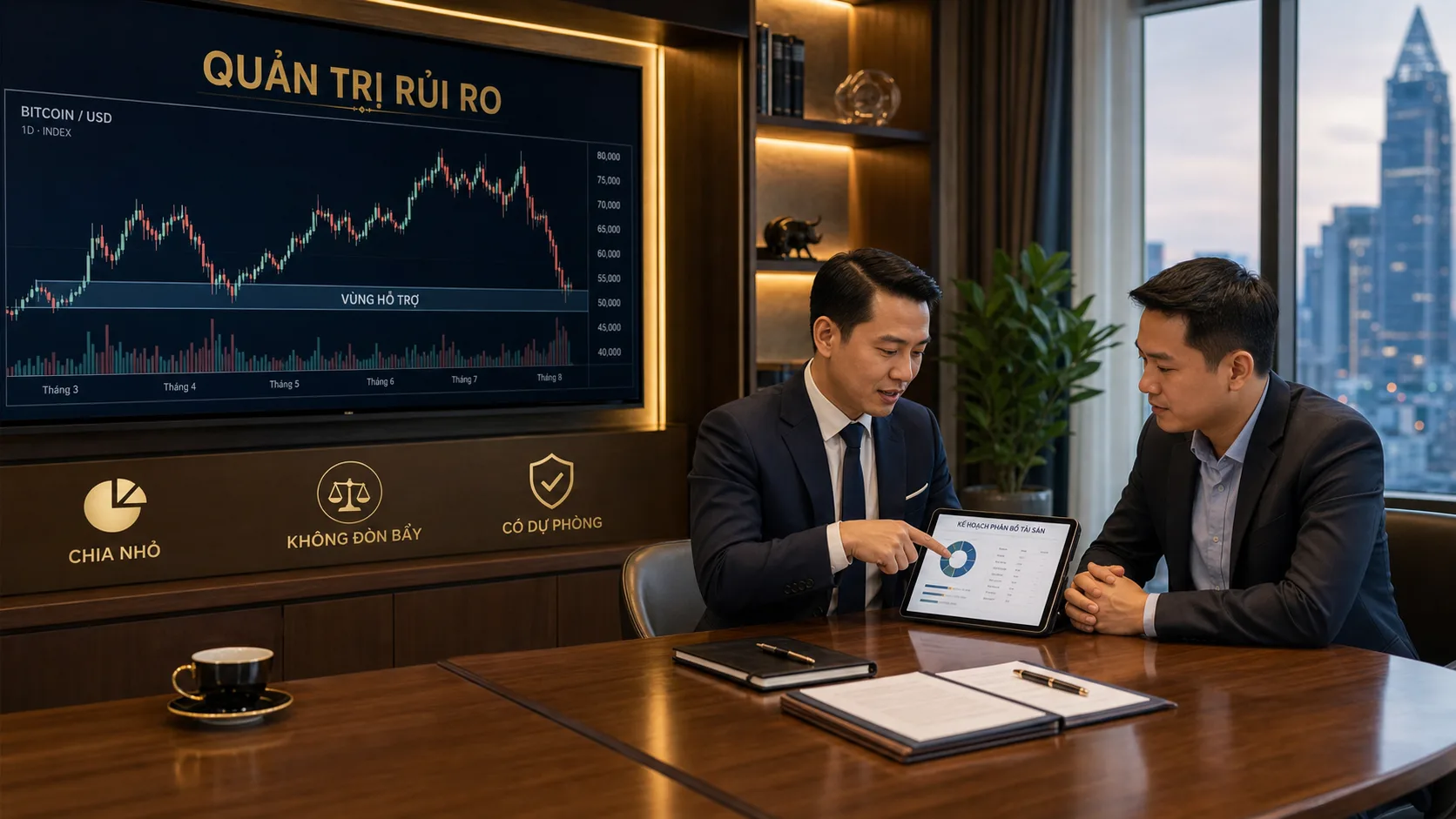 Quản trị rủi ro khi Bitcoin ở vùng hỗ trợ