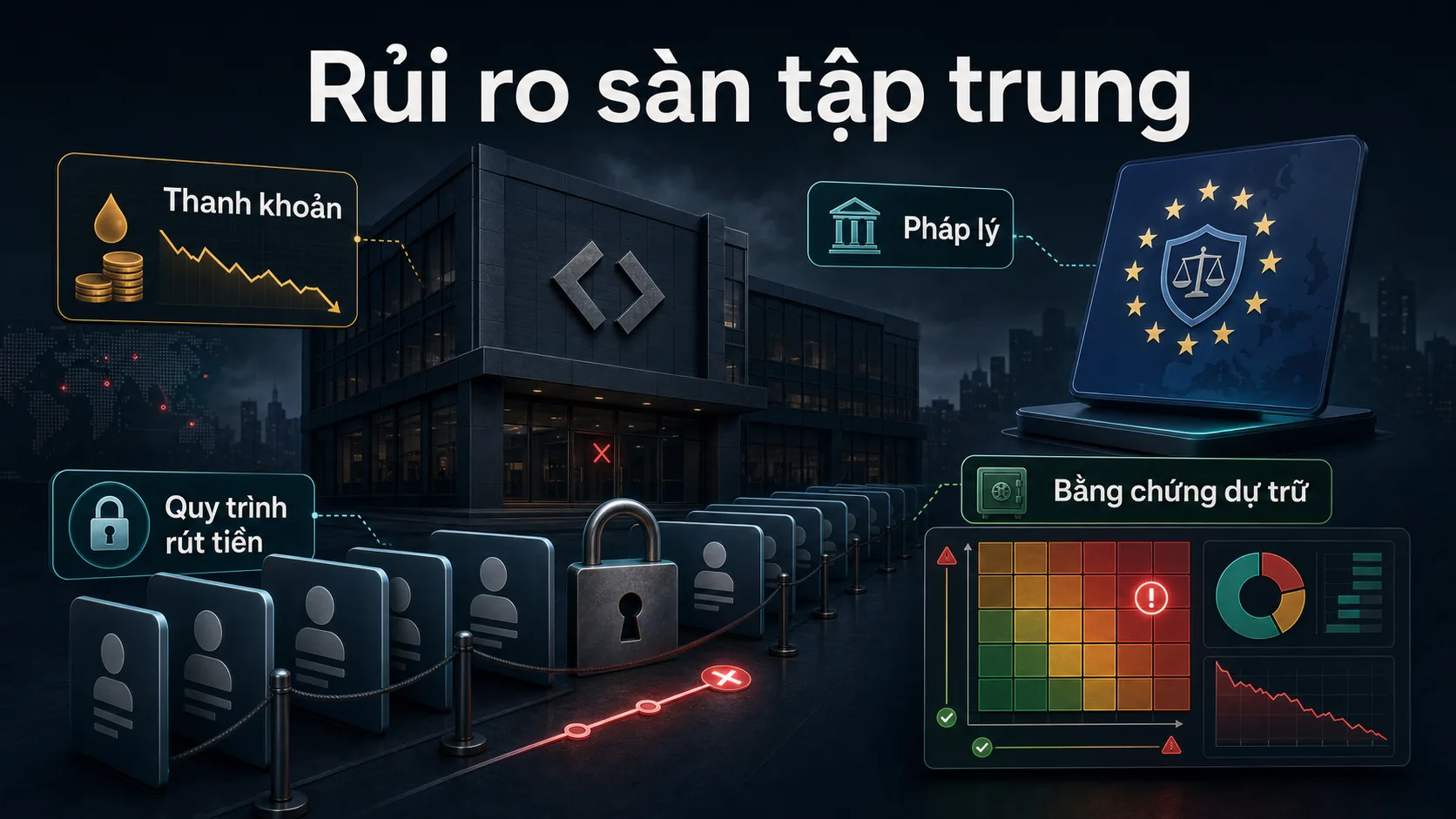 Rủi ro sàn crypto tập trung sau sự kiện AscendEX