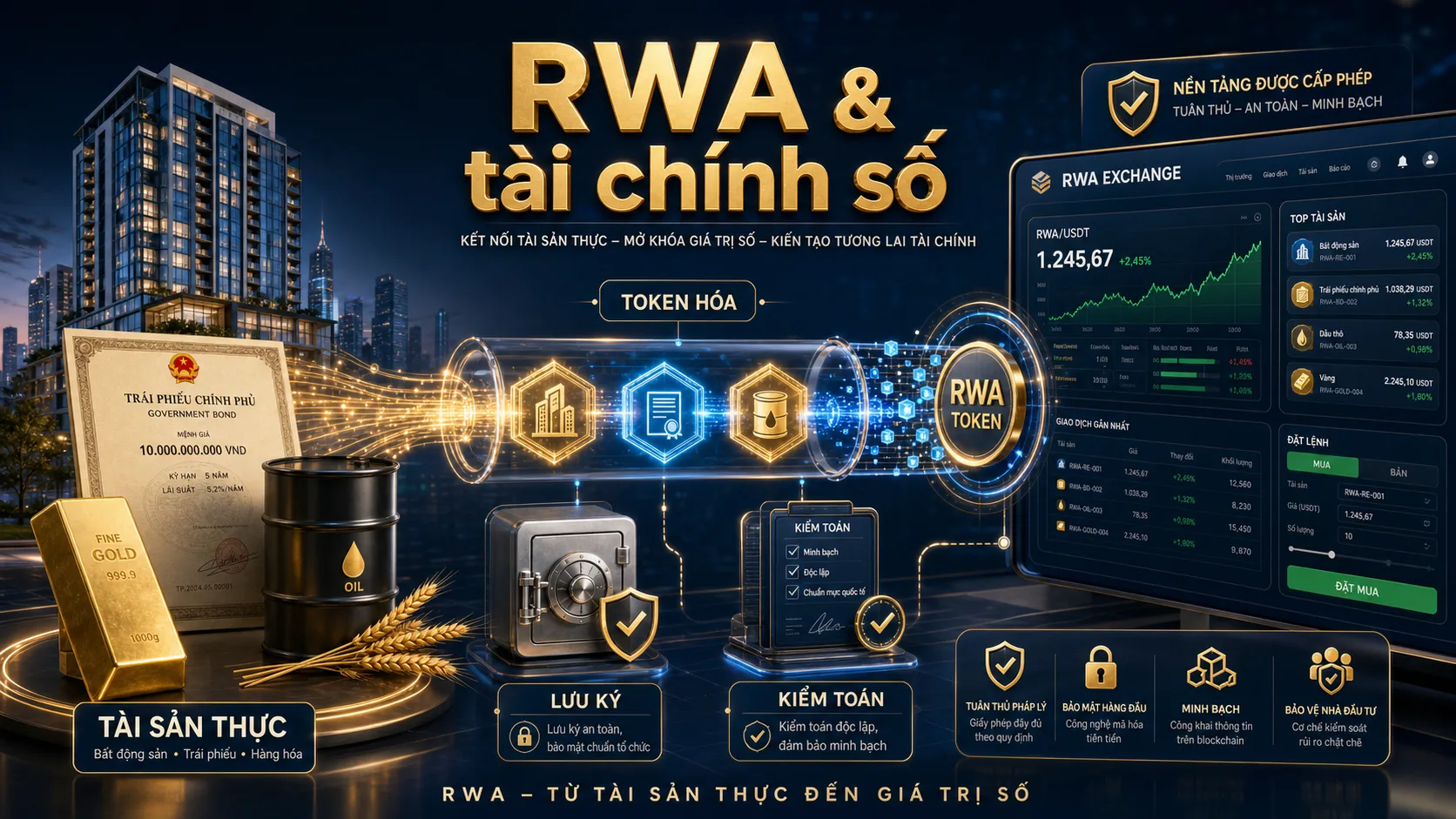RWA có thể mở rộng vai trò của tài sản số nhưng cần tiêu chuẩn vận hành chặt chẽ
