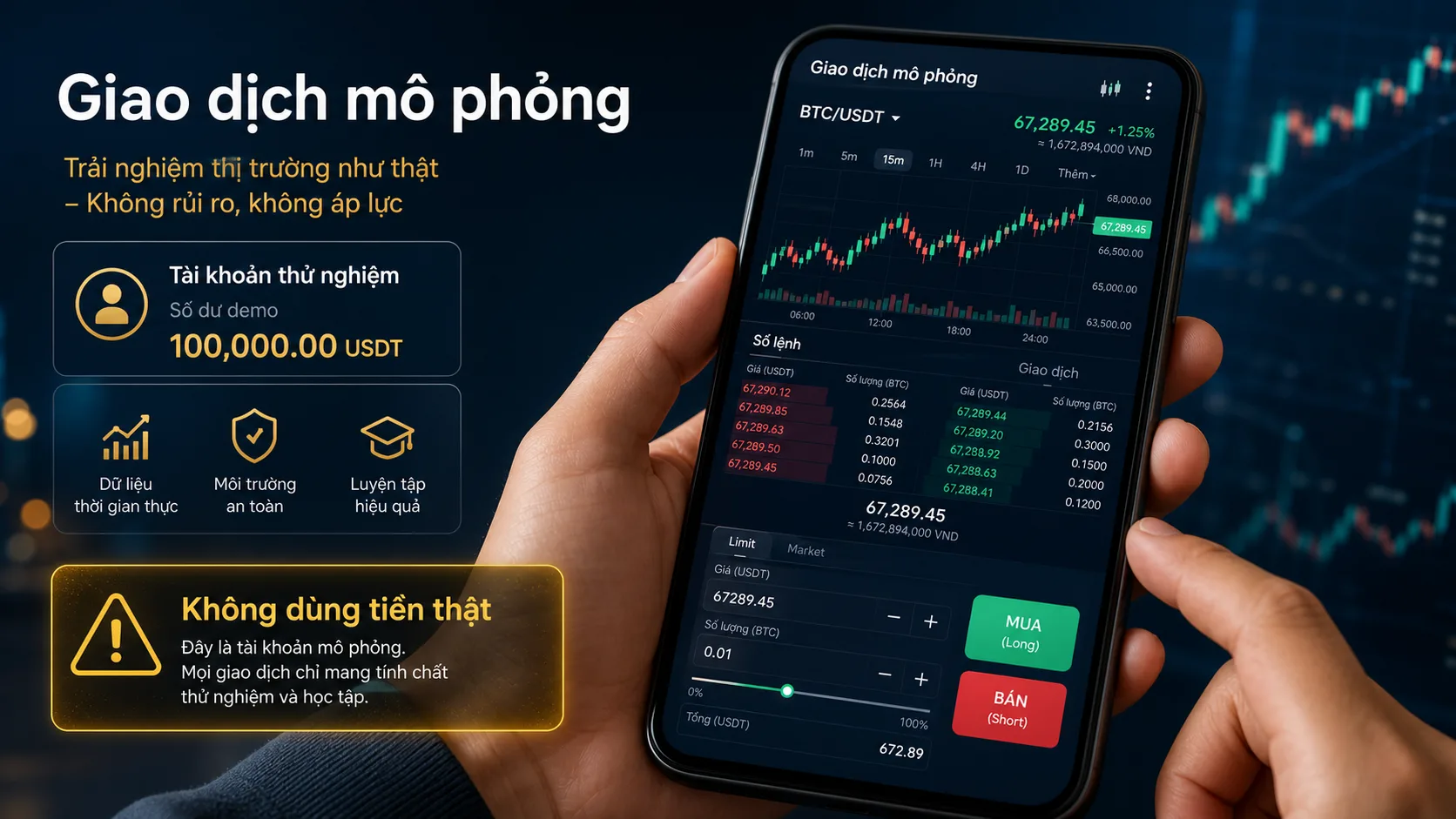 SCEX Trading Simulator là môi trường thử nghiệm giao dịch tài sản số