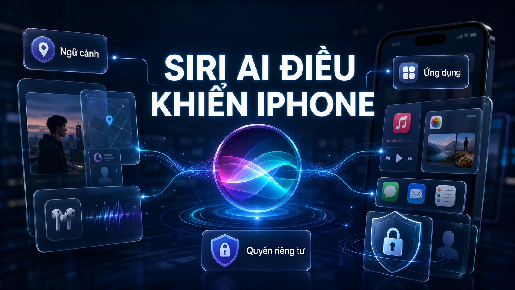Siri AI như lớp điều khiển iPhone theo ngữ cảnh